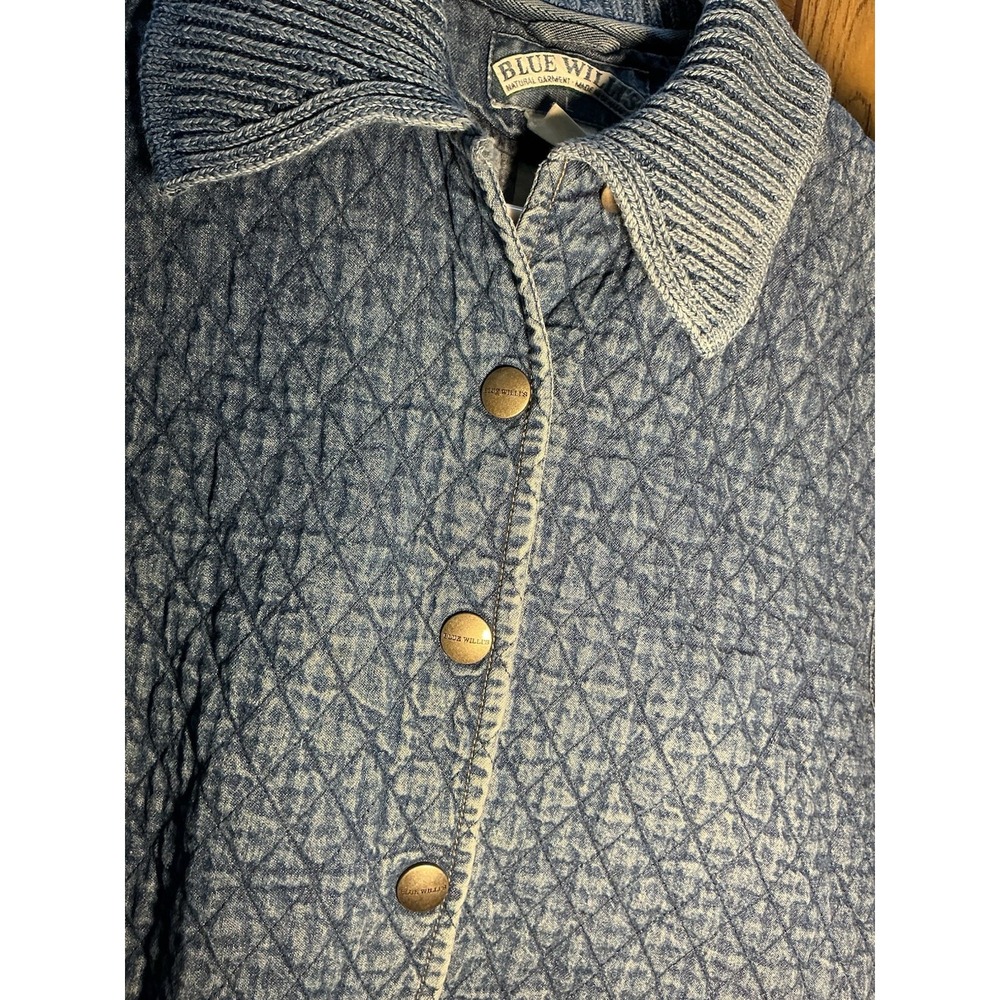 Vintage Blue Willi's Nautical Knit Sweater Sailboat Denim Size L - Picture 2 of 11